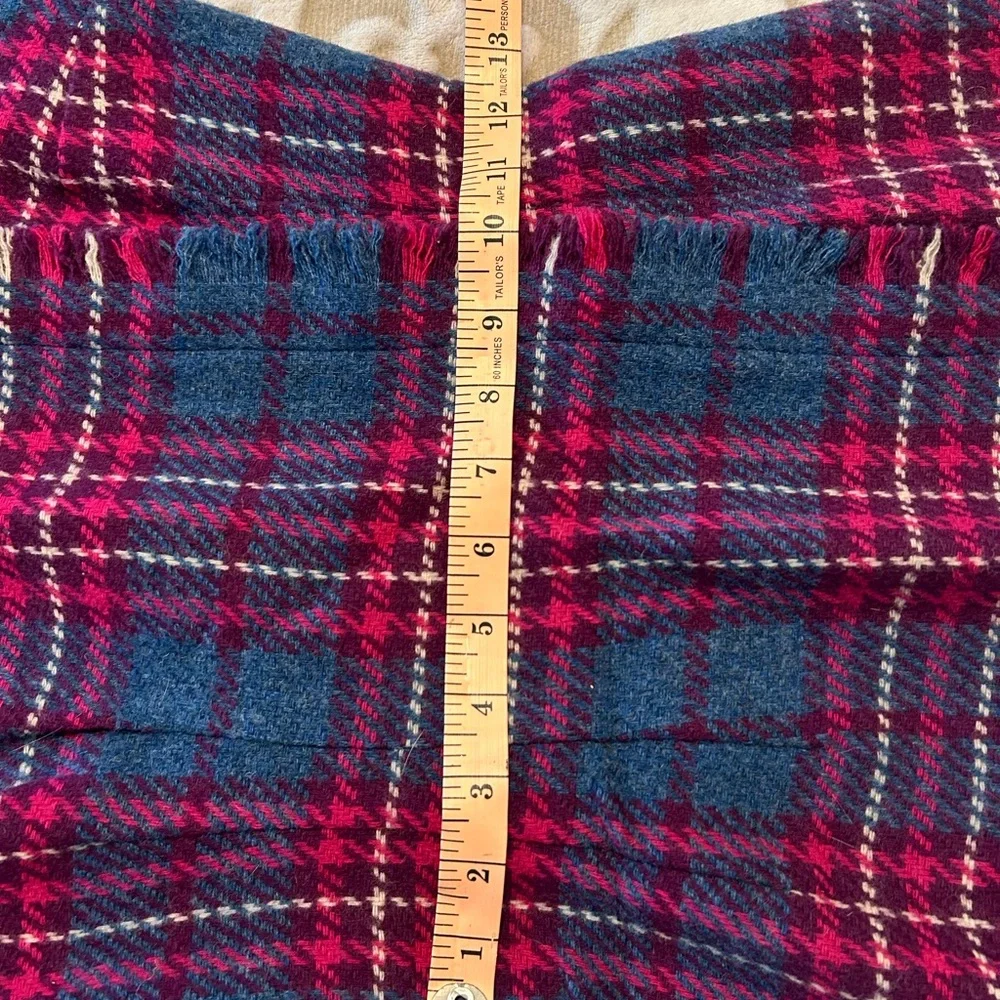 Vintage 60’s plaid wool sleeveless dress, small - Picture 10 of 13
